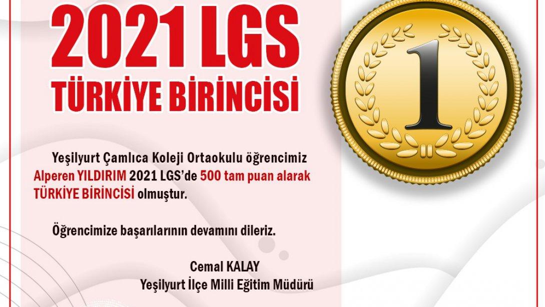 LGS Türkiye Birincisi İlçemizden