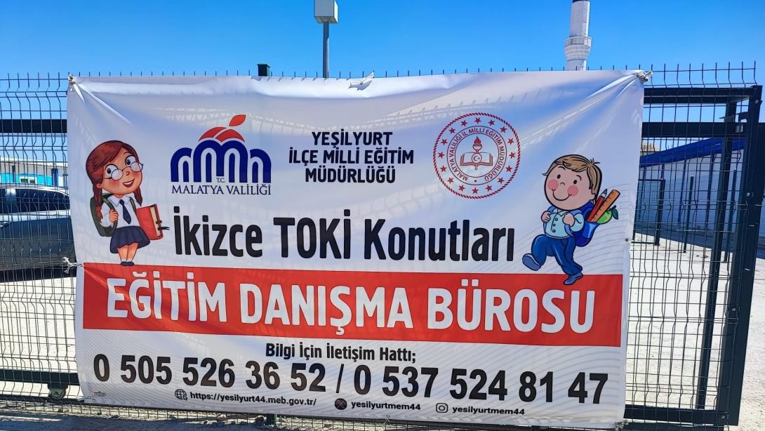 İkizce TOKİ'de Eğitim Danışma Bürosu Hizmete Açıldı.
